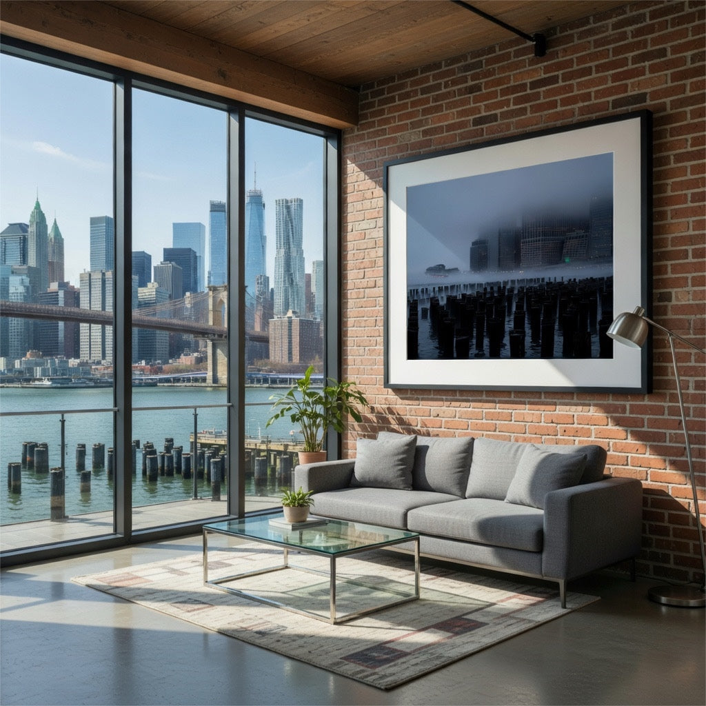 Gotham in the Fog - lifestyle mockup