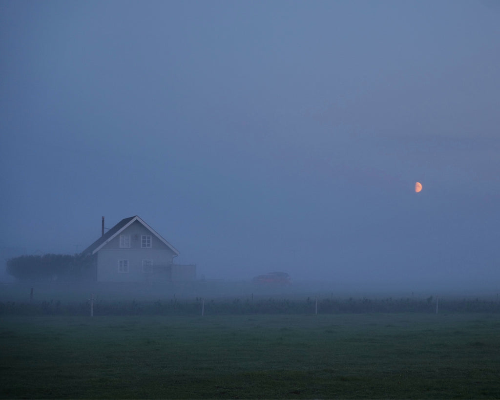 House Under a Red Moon — unframed artwork