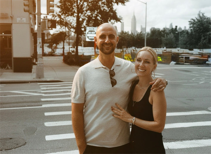Couple photographed on a New York City street by Lena Di