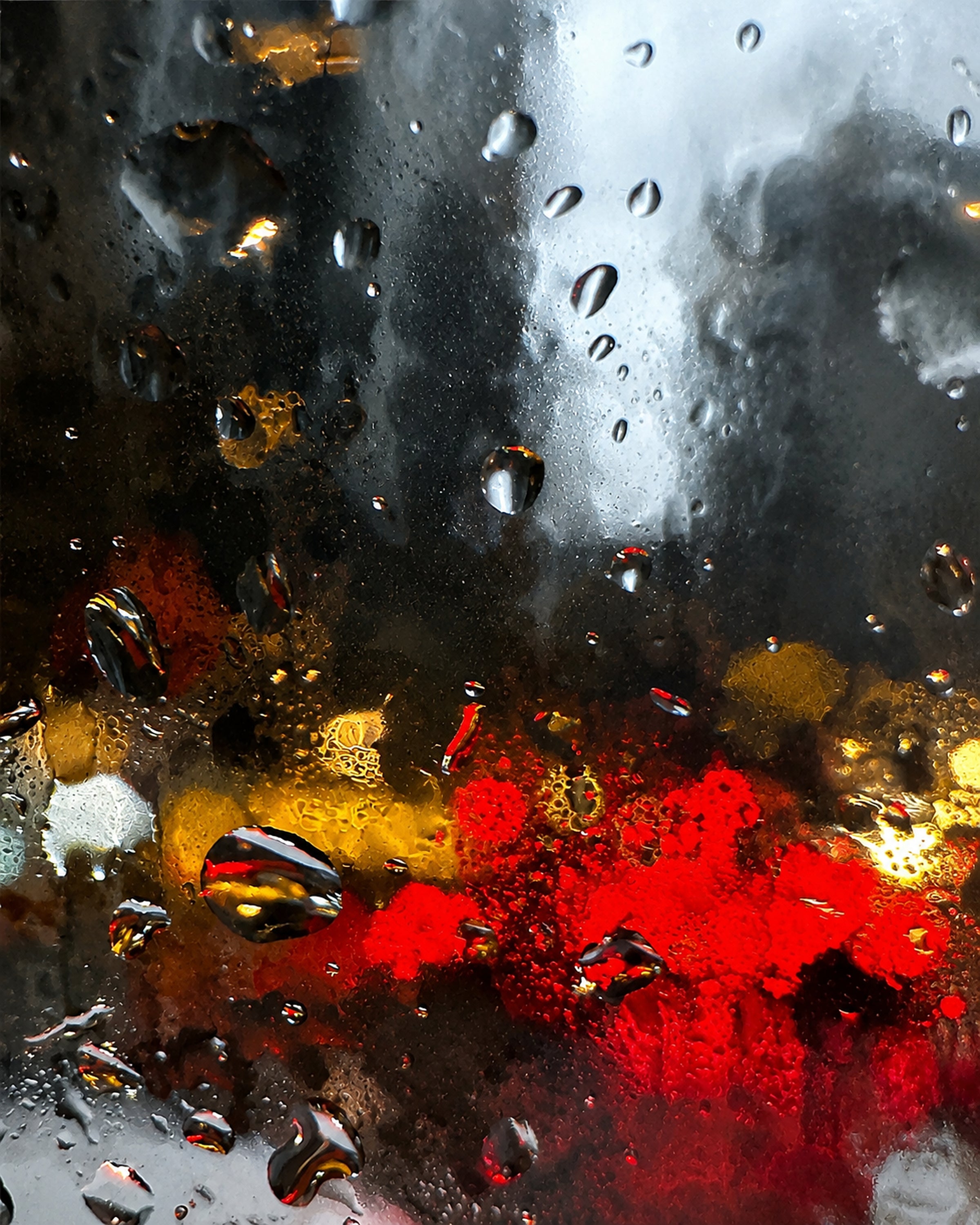 City Lights in the Rain