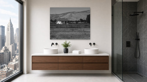 Come inside, we’re open. by Lena Di, fine art photography print shown in a room