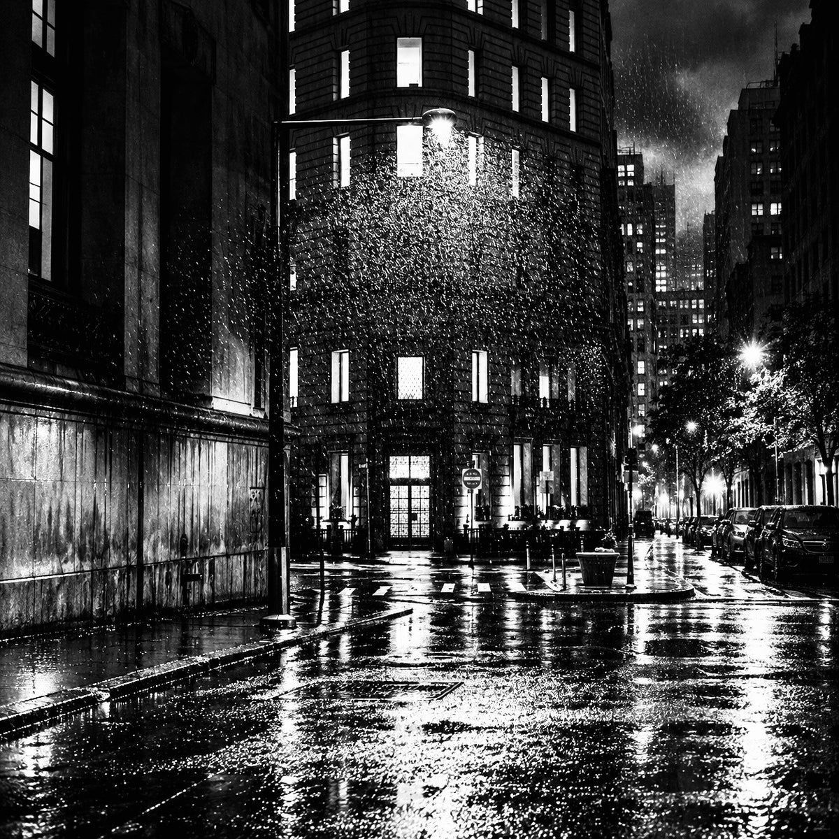 Delmonico's — metal aluminum high gloss fine art print by Lena Di