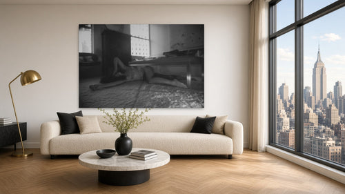 Distress by Lena Di, fine art photography print shown in a room