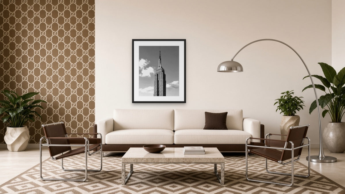 Empire in the Sky by Lena Di, fine art photography print in a black frame