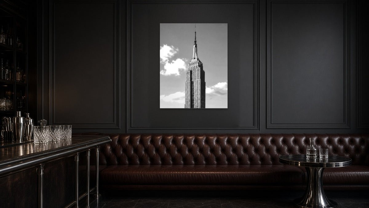 Empire in the Sky by Lena Di, fine art photography print shown in a room