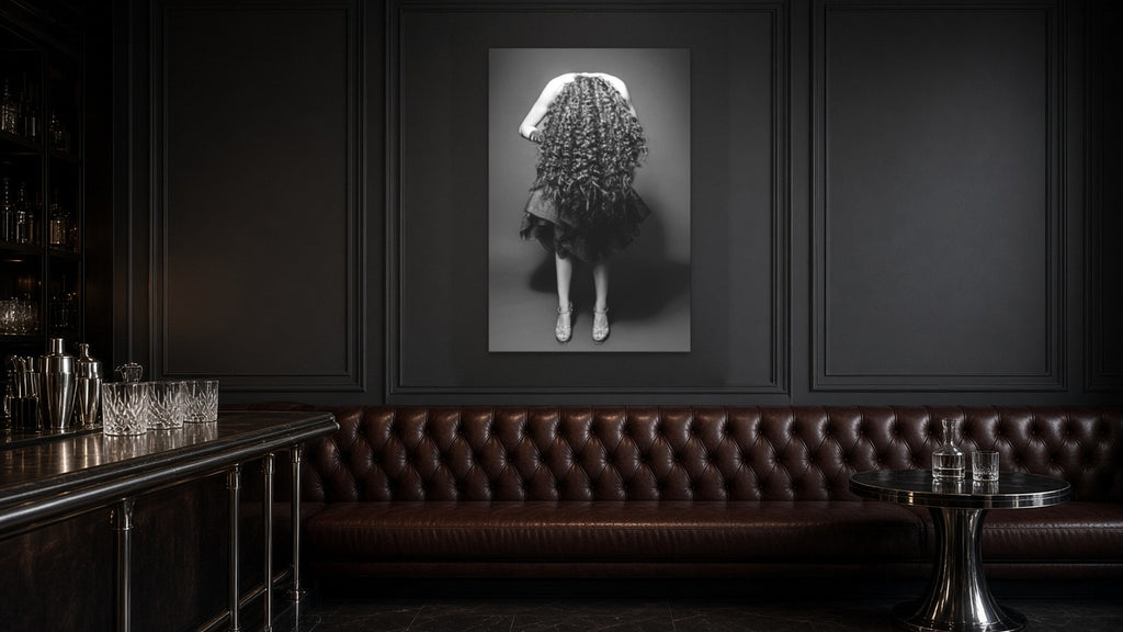 Flipped out by Lena Di, fine art photography print shown in a room