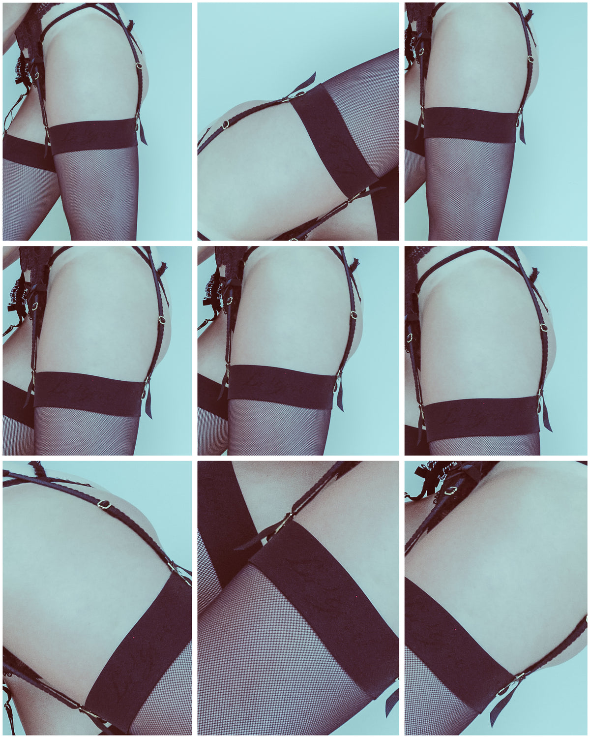 Garters in Blue