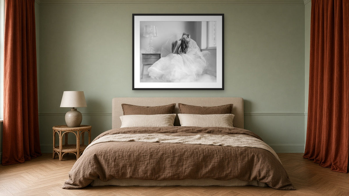 Happy Day by Lena Di, fine art photography print in a black frame