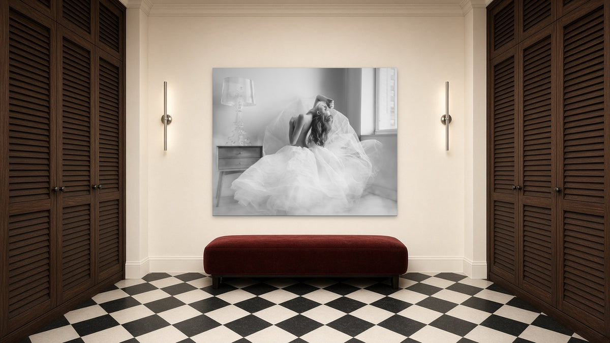 Happy Day by Lena Di, fine art photography print shown in a room