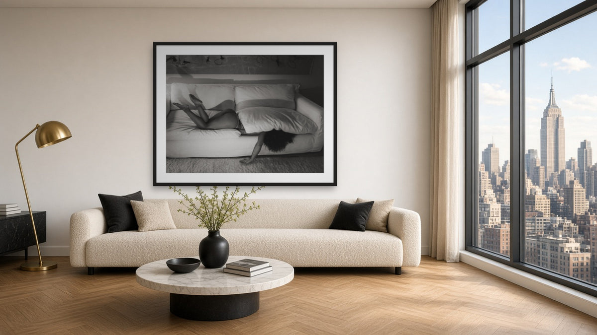 Hidden by Lena Di, fine art photography print in a black frame