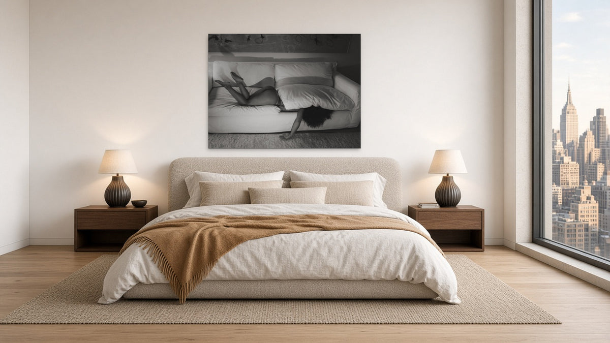 Hidden by Lena Di, fine art photography print shown in a room
