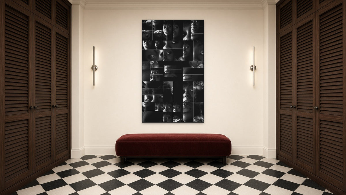 Hide and Seek by Lena Di, fine art photography print shown in a room