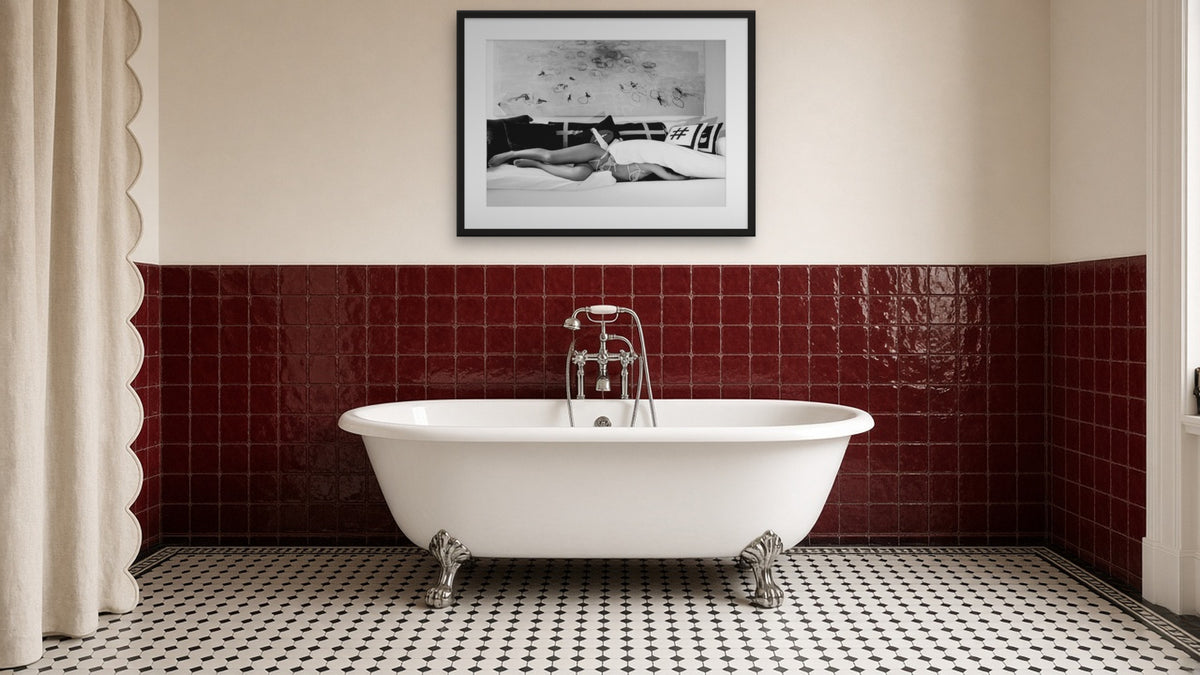 Hungry Sofa by Lena Di, fine art photography print in a black frame