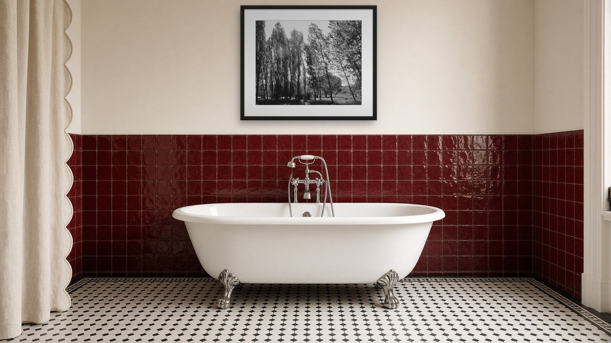 Looking in by Lena Di, fine art photography print in a black frame