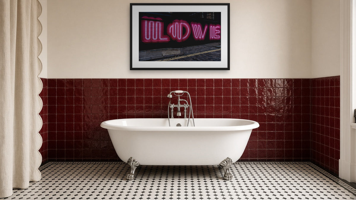LOVE by Lena Di, fine art photography print in a black frame