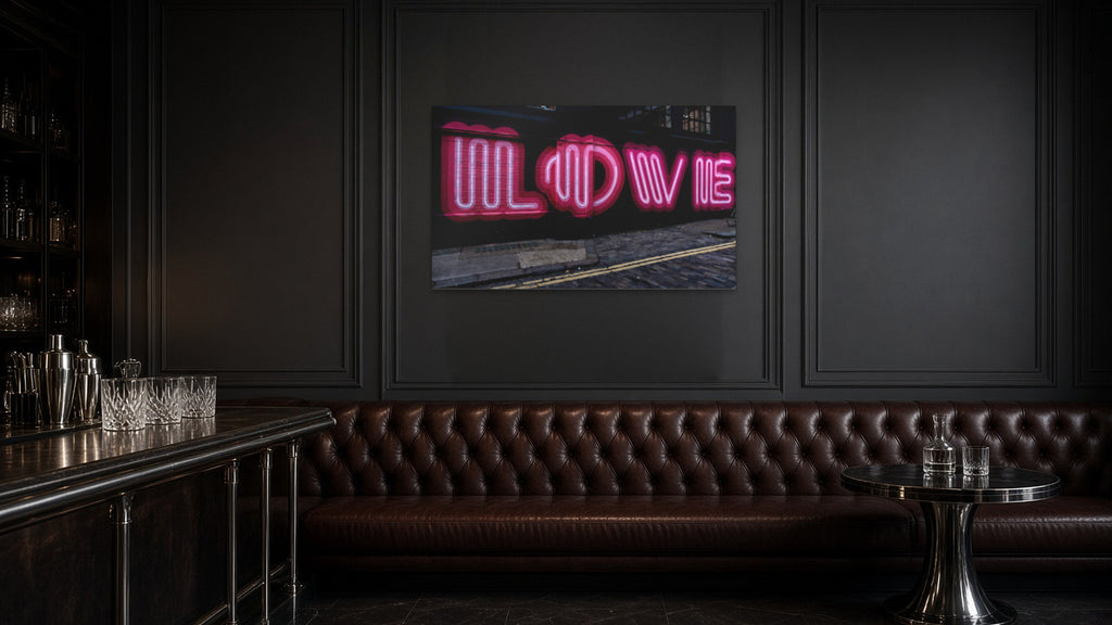 LOVE by Lena Di, fine art photography print shown in a room