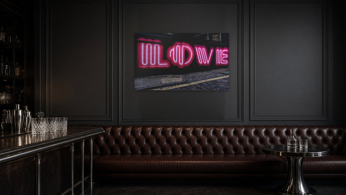 LOVE by Lena Di, fine art photography print shown in a room