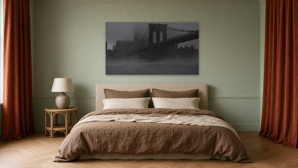 Mystery by Lena Di, fine art photography print shown in a room