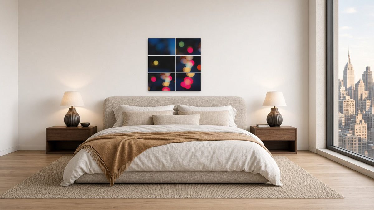 Night Bloom by Lena Di, fine art photography print shown in a room