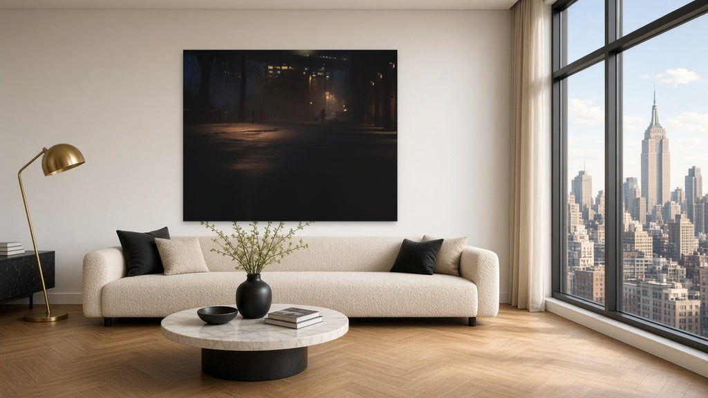 Night Walk by Lena Di, fine art photography print shown in a room