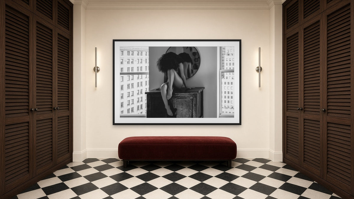Phases Of The Moon by Lena Di, fine art photography print in a black frame