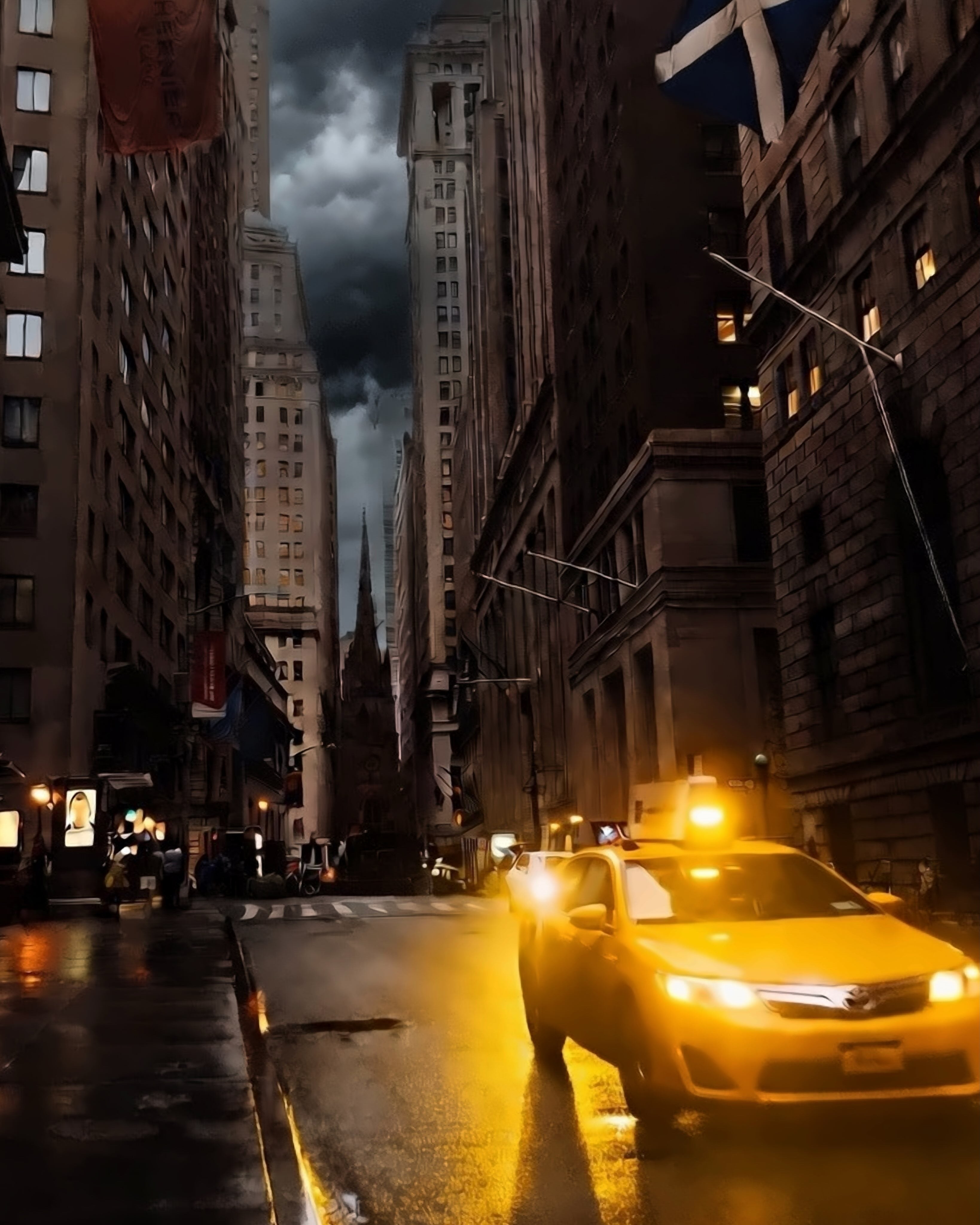 Taxi in the Rain