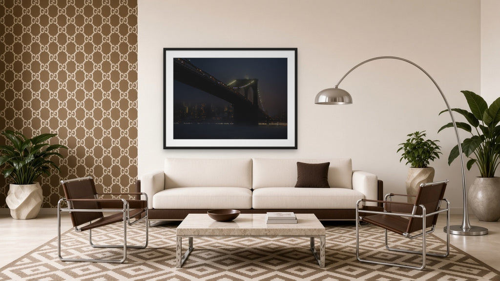 The Bridge by Lena Di, fine art photography print in a black frame