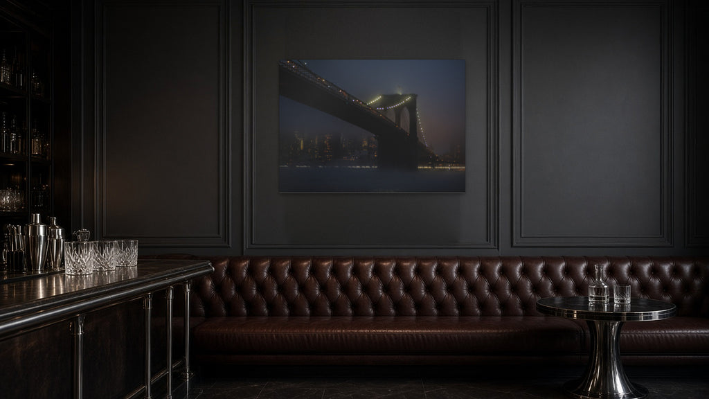 The Bridge by Lena Di, fine art photography print shown in a room