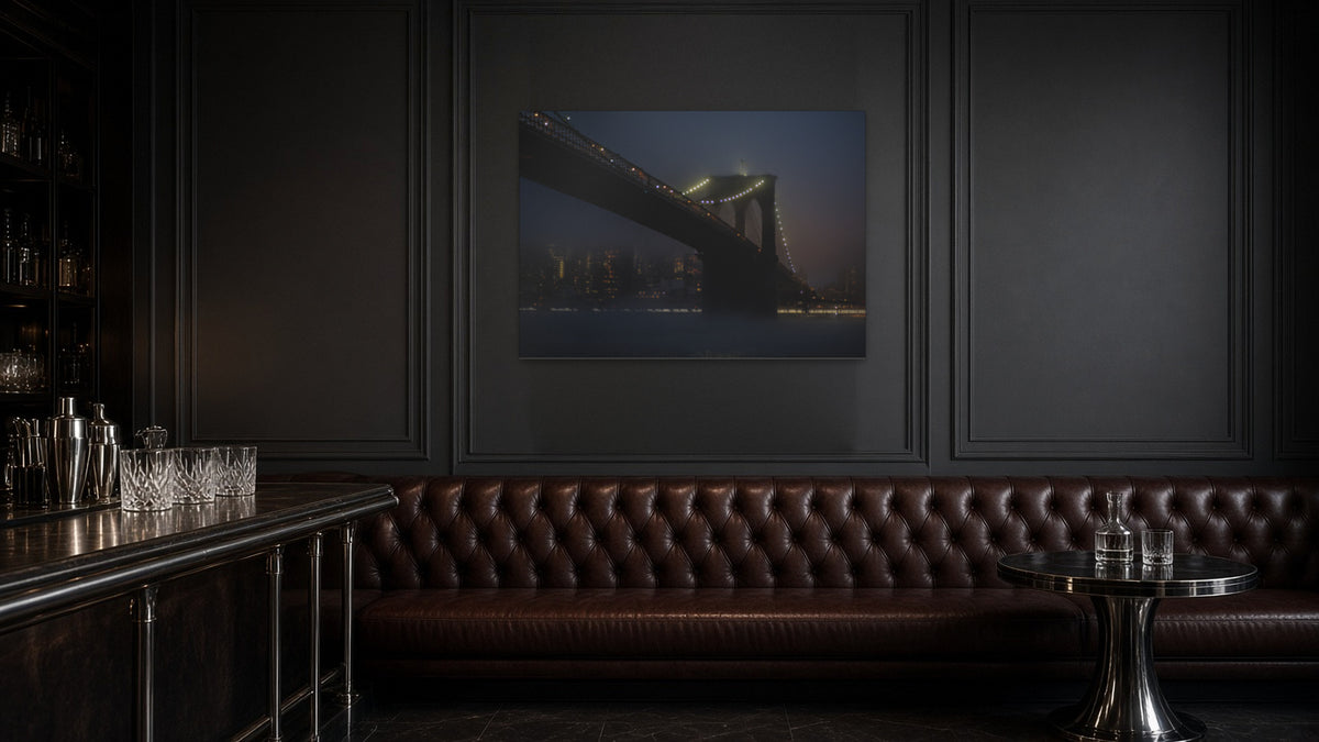 The Bridge by Lena Di, fine art photography print shown in a room