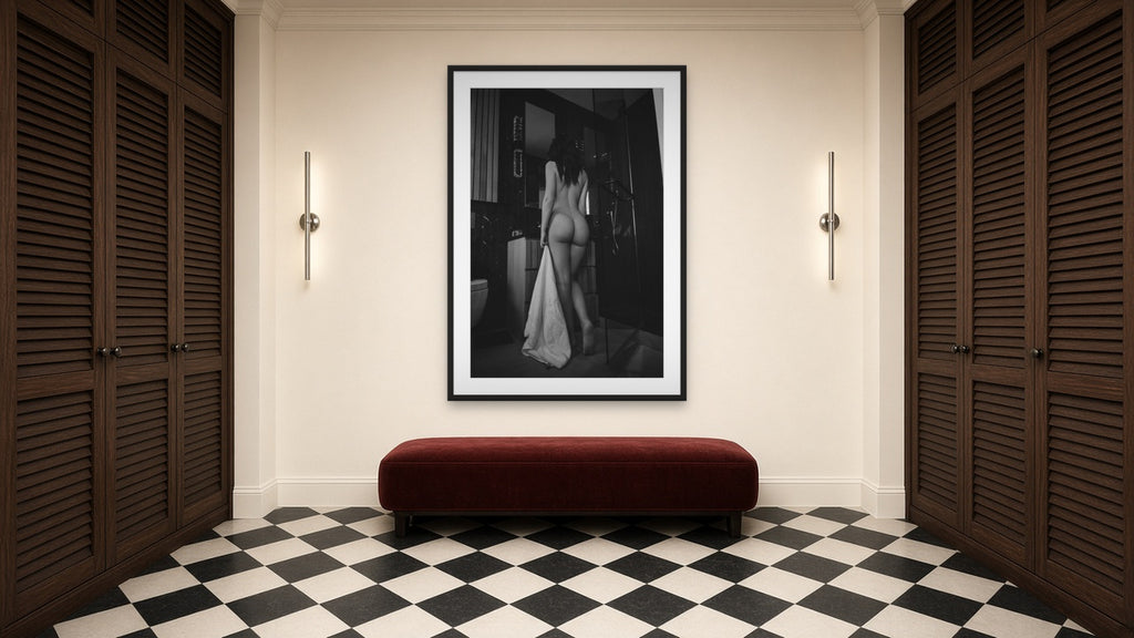 Sienna by Lena Di, fine art nude photography print in a black frame