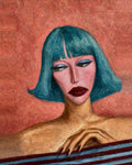 Feeling Blue by Lena Di, original painting, canvas print