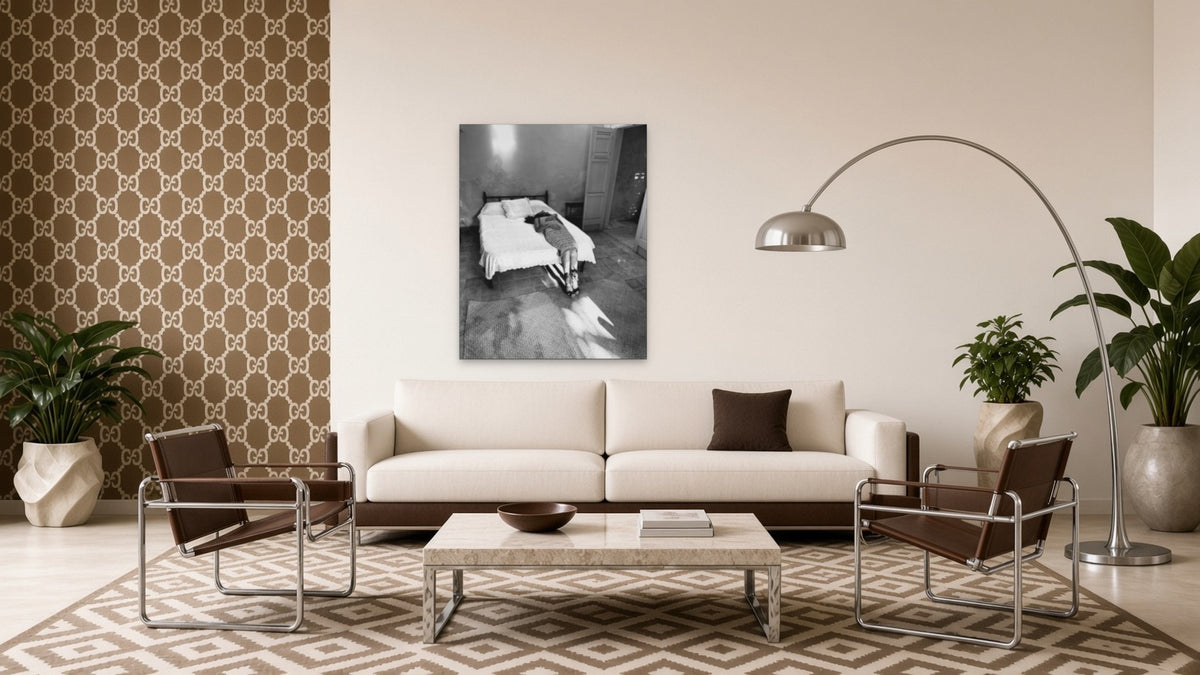 Waiting to Exhale by Lena Di, fine art photography print shown in a room
